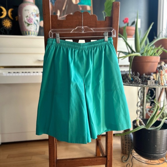 90s TanJay Teal High Rise Shorts Relaxed Fit 10P - Picture 8 of 15